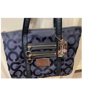 Blue coach bag